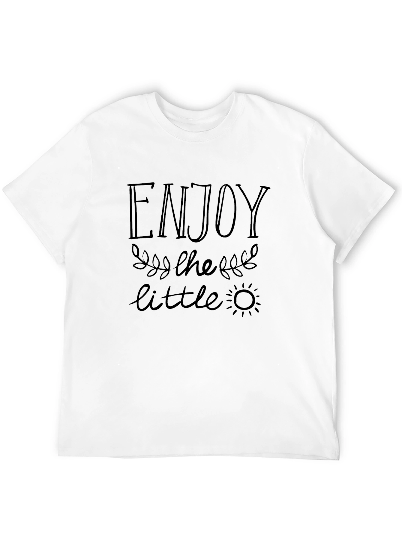 Enjoy the Little Things Black T-Shirt