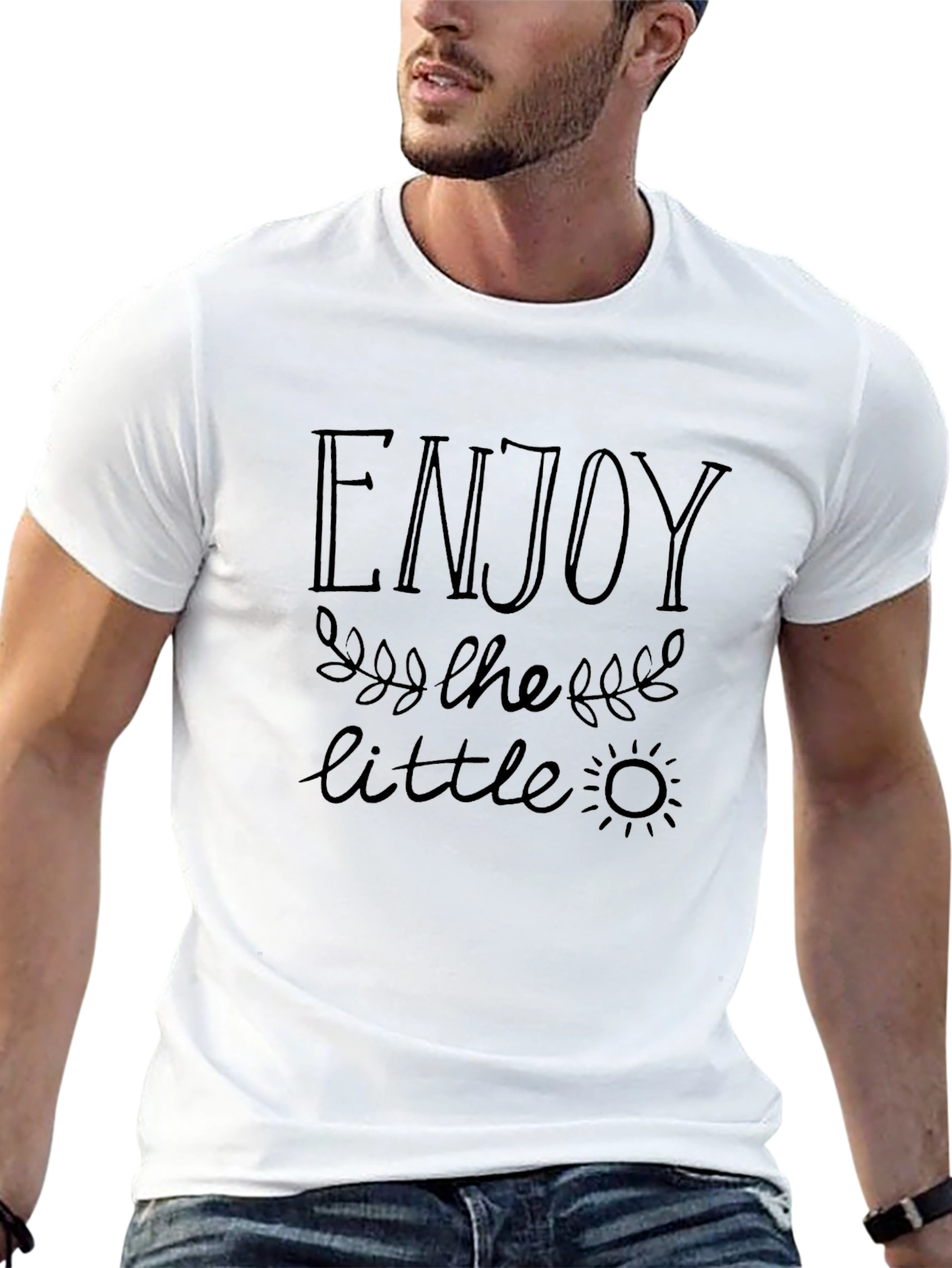 Enjoy the Little Things Black T-Shirt