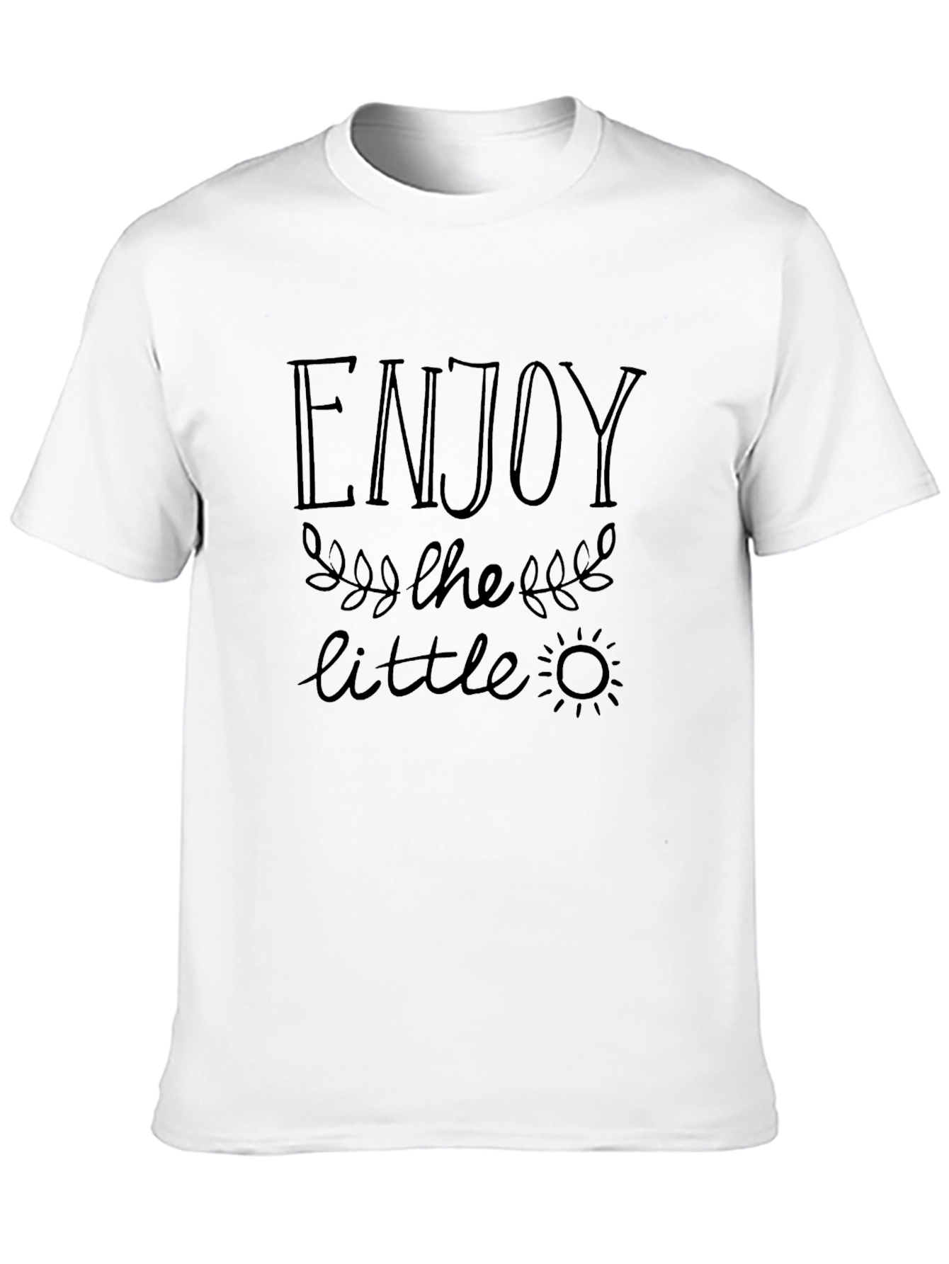 Enjoy the Little Things Black T-Shirt