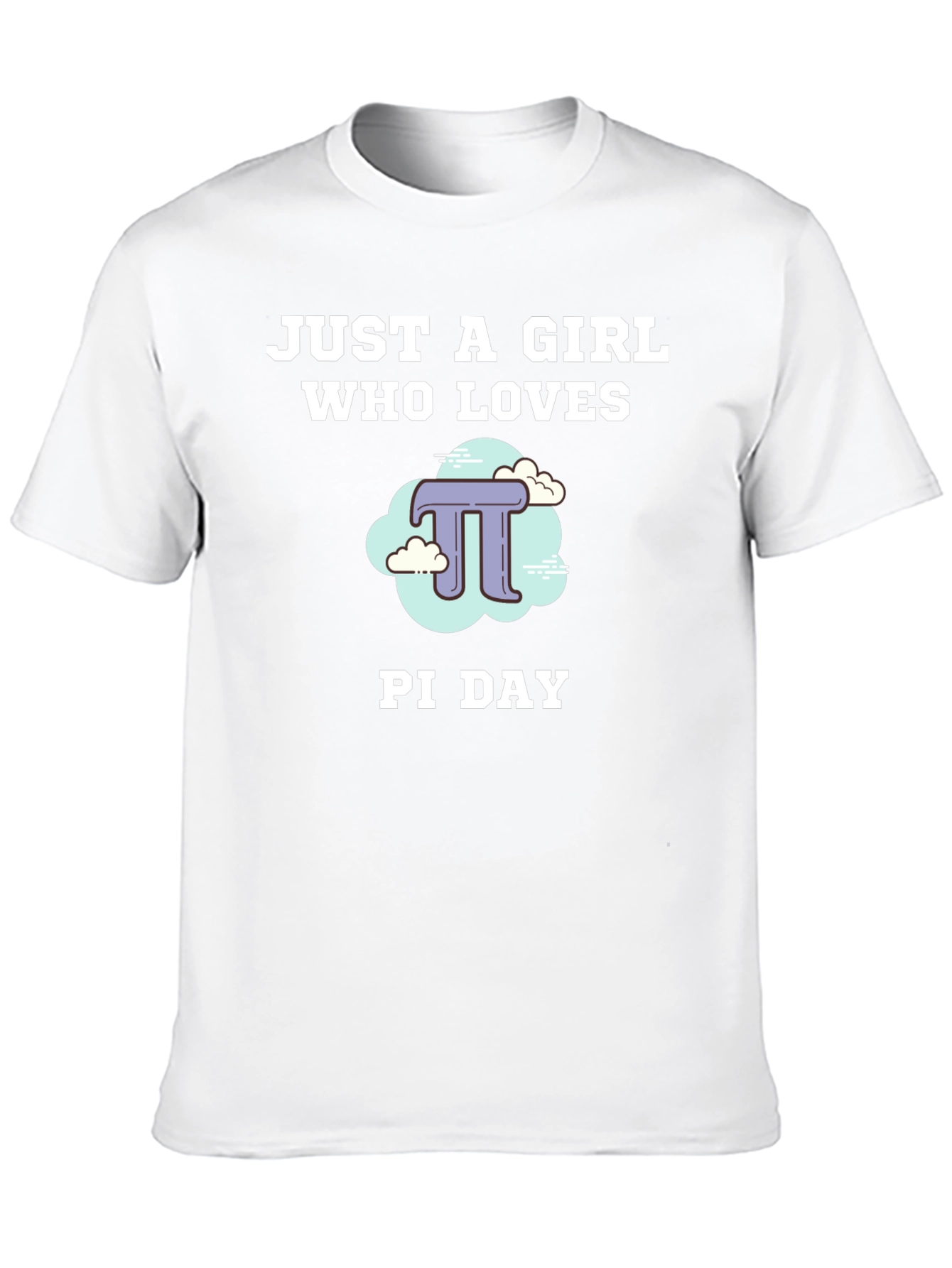 Just a Girl Who Loves Pi Day Black T-Shirt