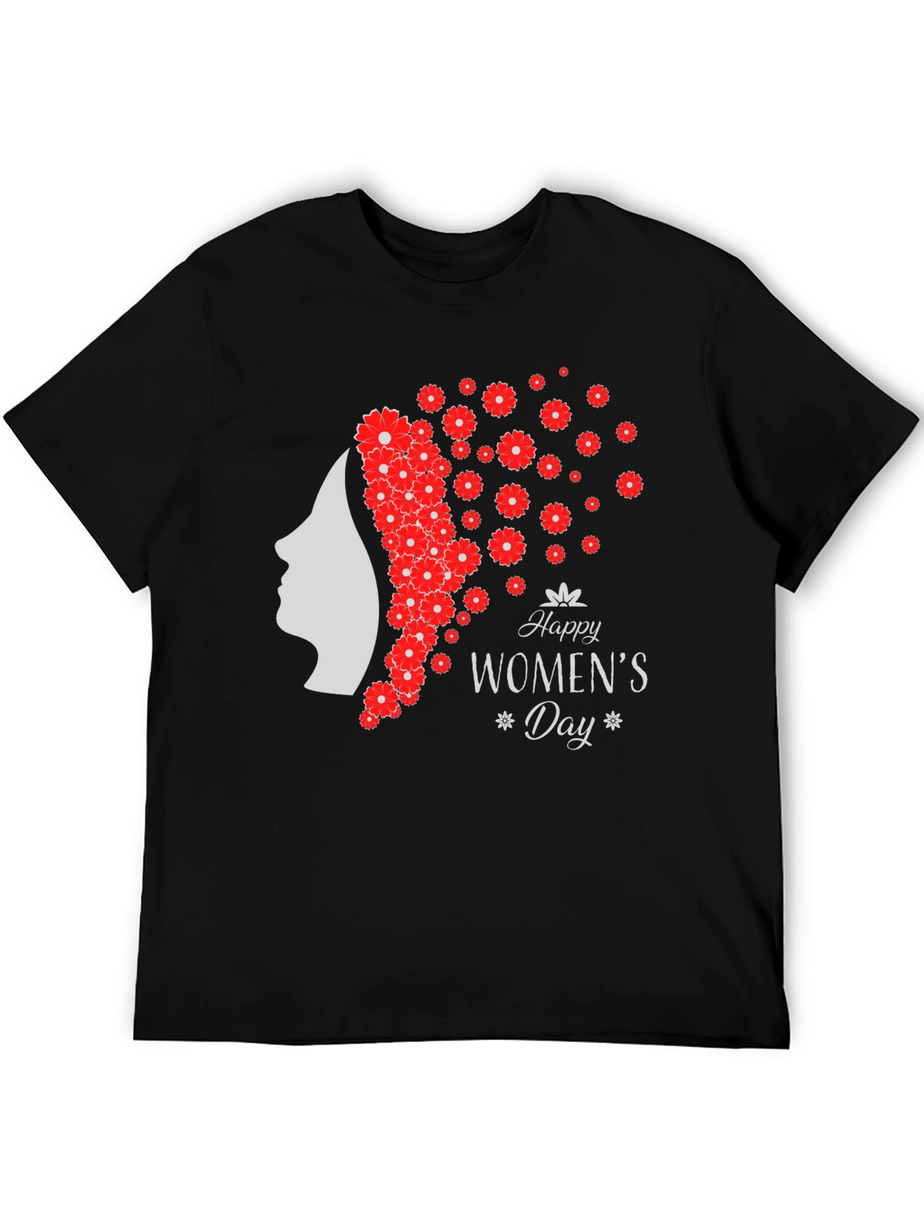 Womens Day T-Shirt - Floral Silhouette