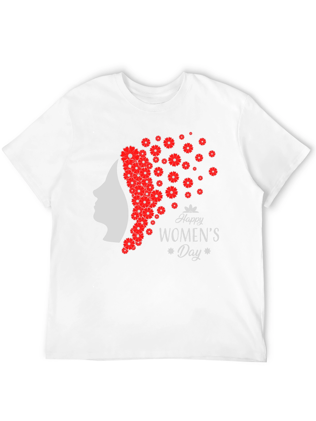 Womens Day T-Shirt - Floral Silhouette