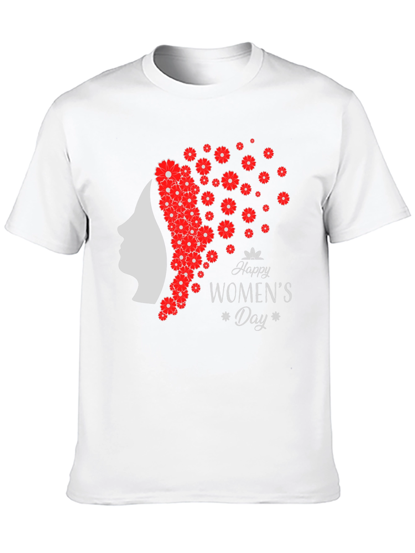 Womens Day T-Shirt - Floral Silhouette