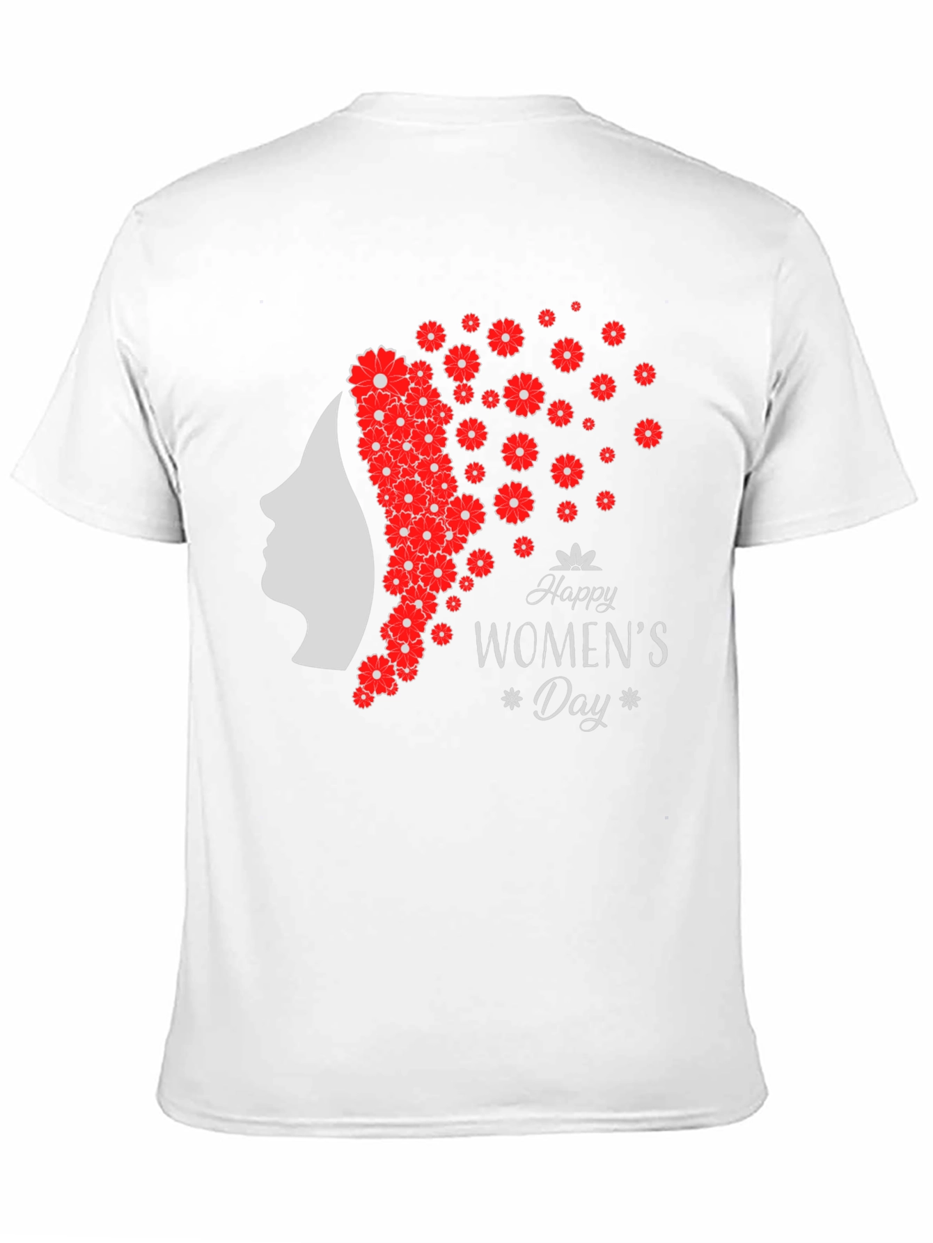 Womens Day T-Shirt - Floral Silhouette