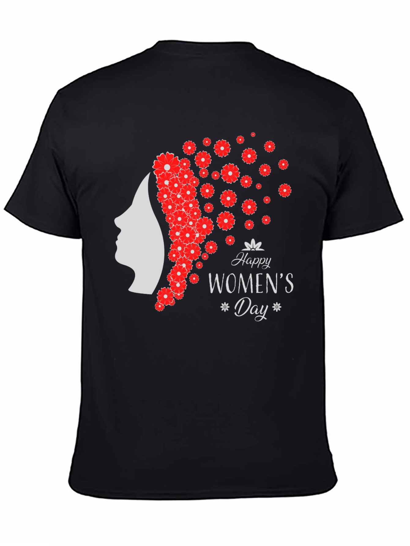 Womens Day T-Shirt - Floral Silhouette