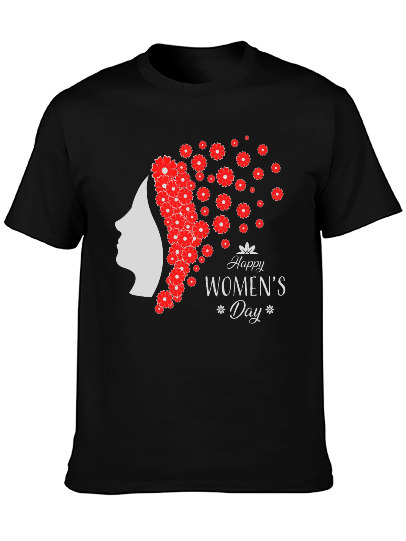 Womens Day T-Shirt - Floral Silhouette