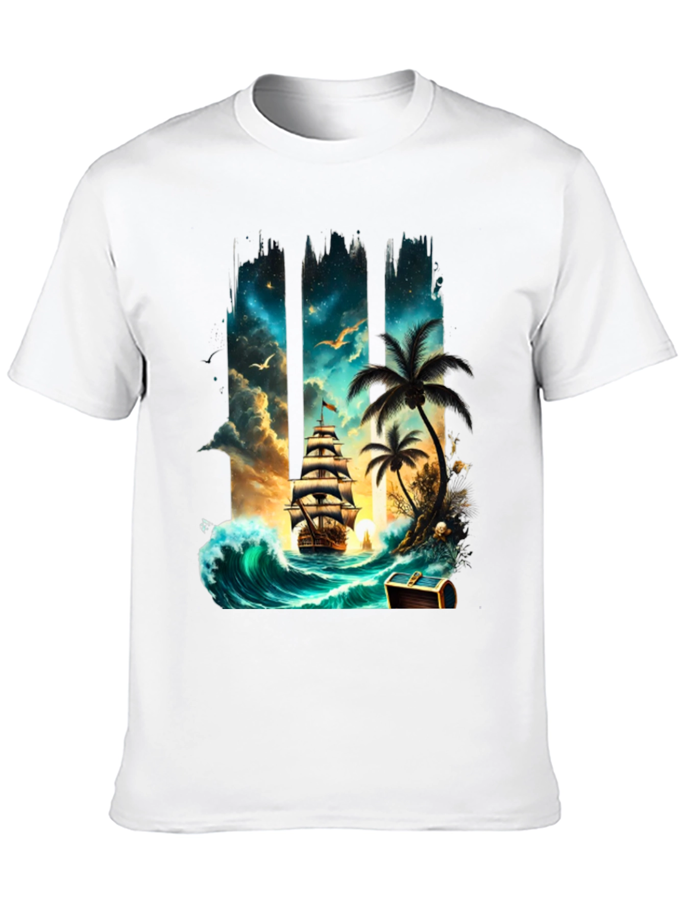 Pirate Ship Island T-Shirt