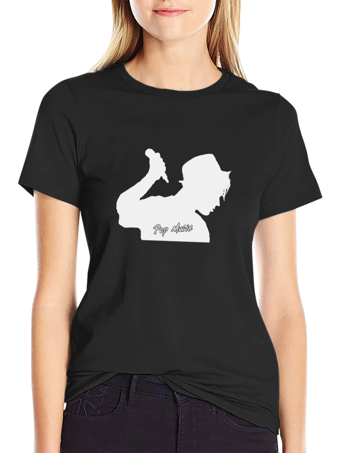 Pop Music T-Shirt - Silhouette Graphic Tee