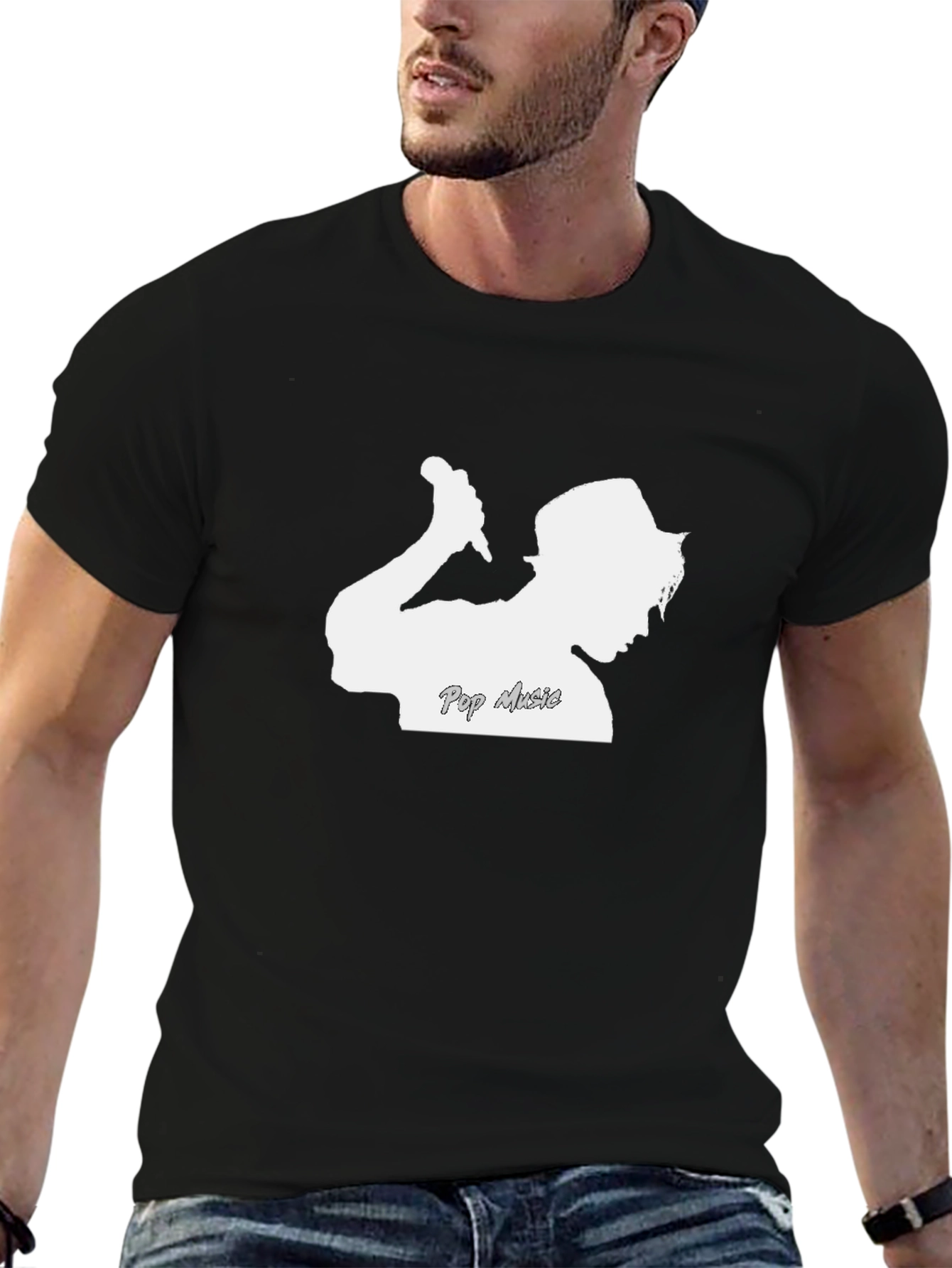Pop Music T-Shirt - Silhouette Graphic Tee