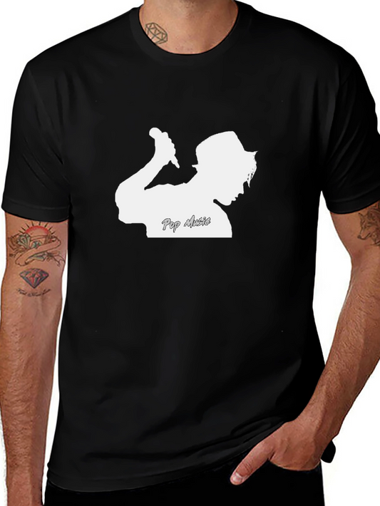Pop Music T-Shirt - Silhouette Graphic Tee