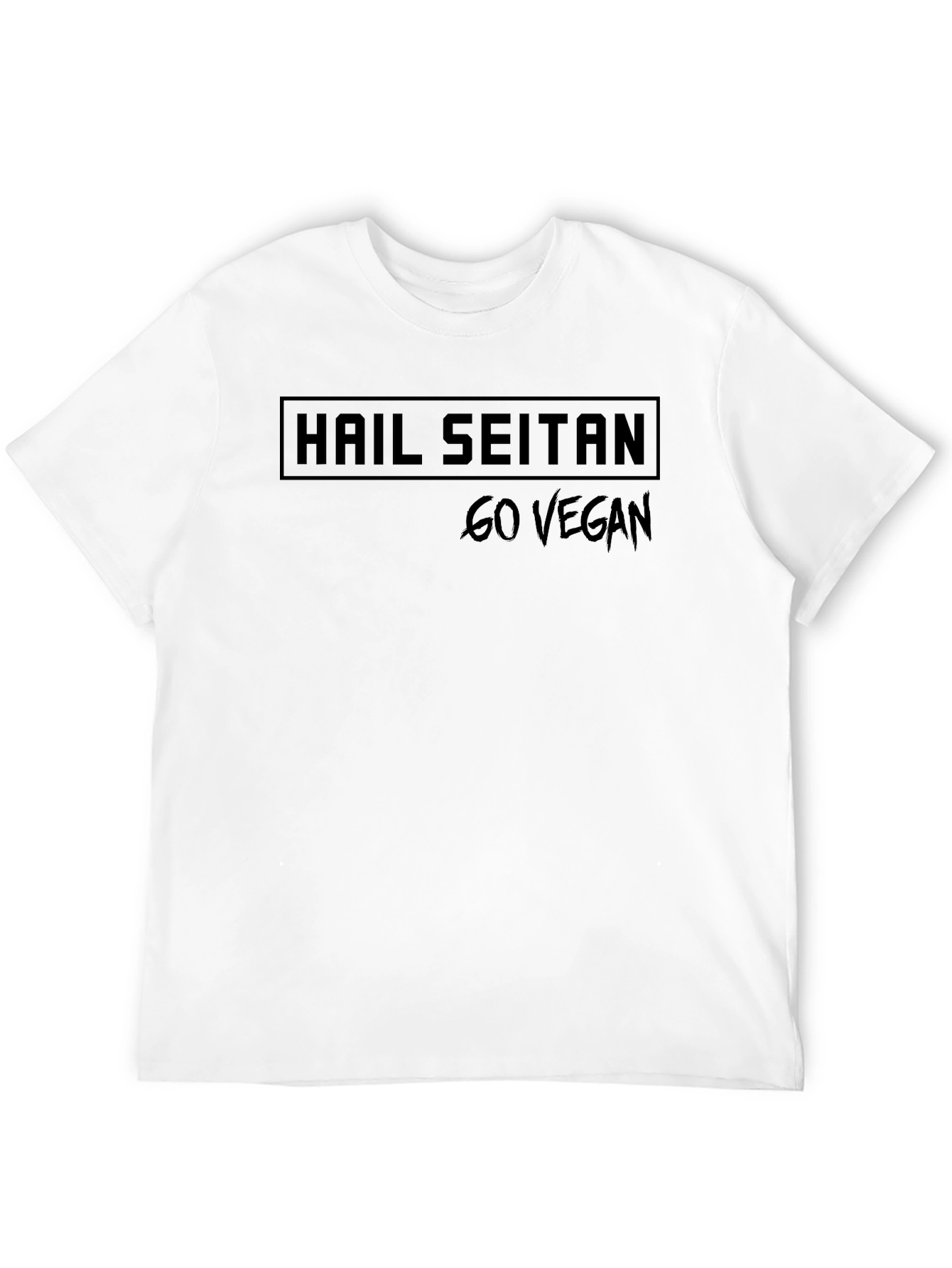 Hail Seitan Go Vegan Black T-Shirt