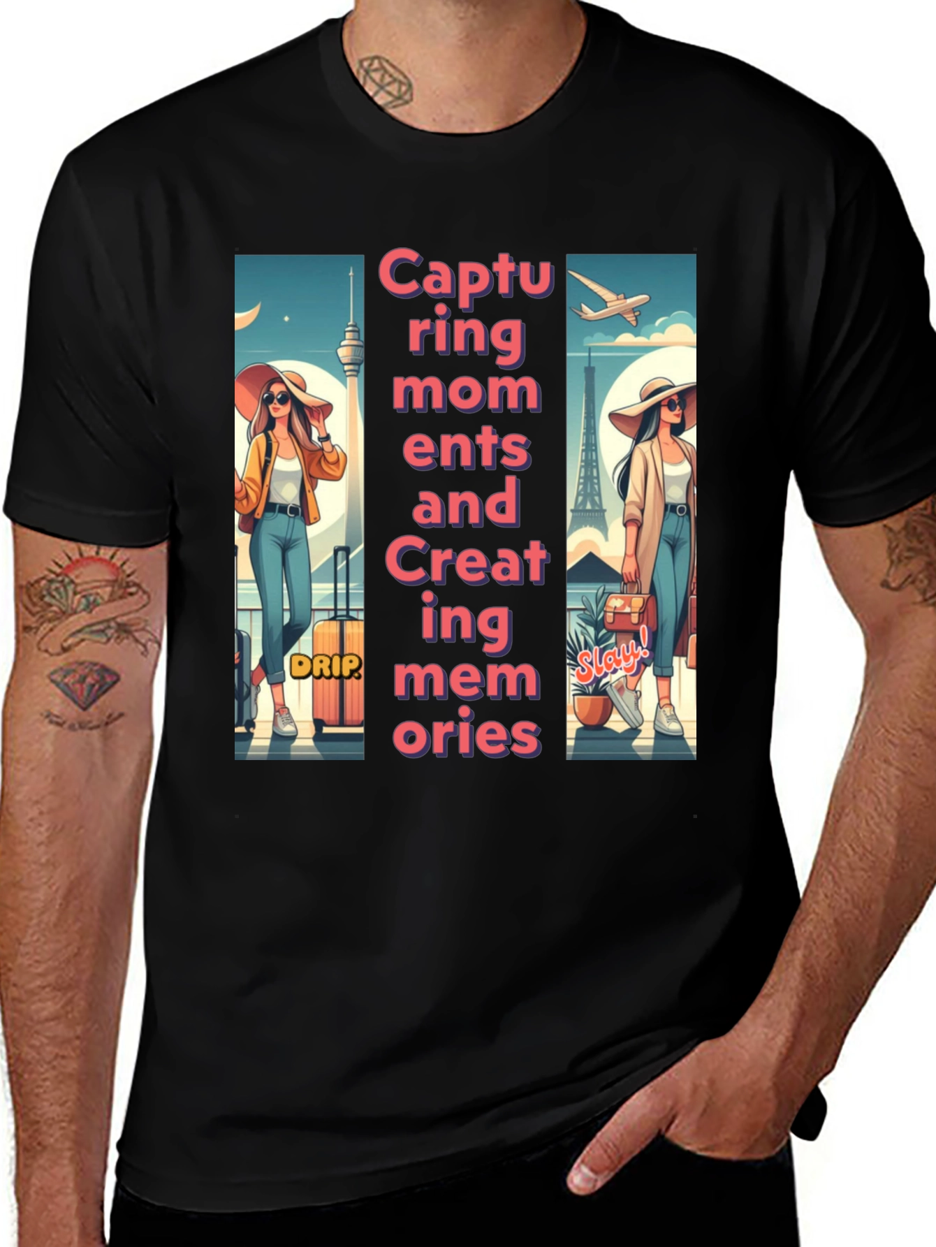 Trendy Travel Tee: Capturing Moments & Creating Memories
