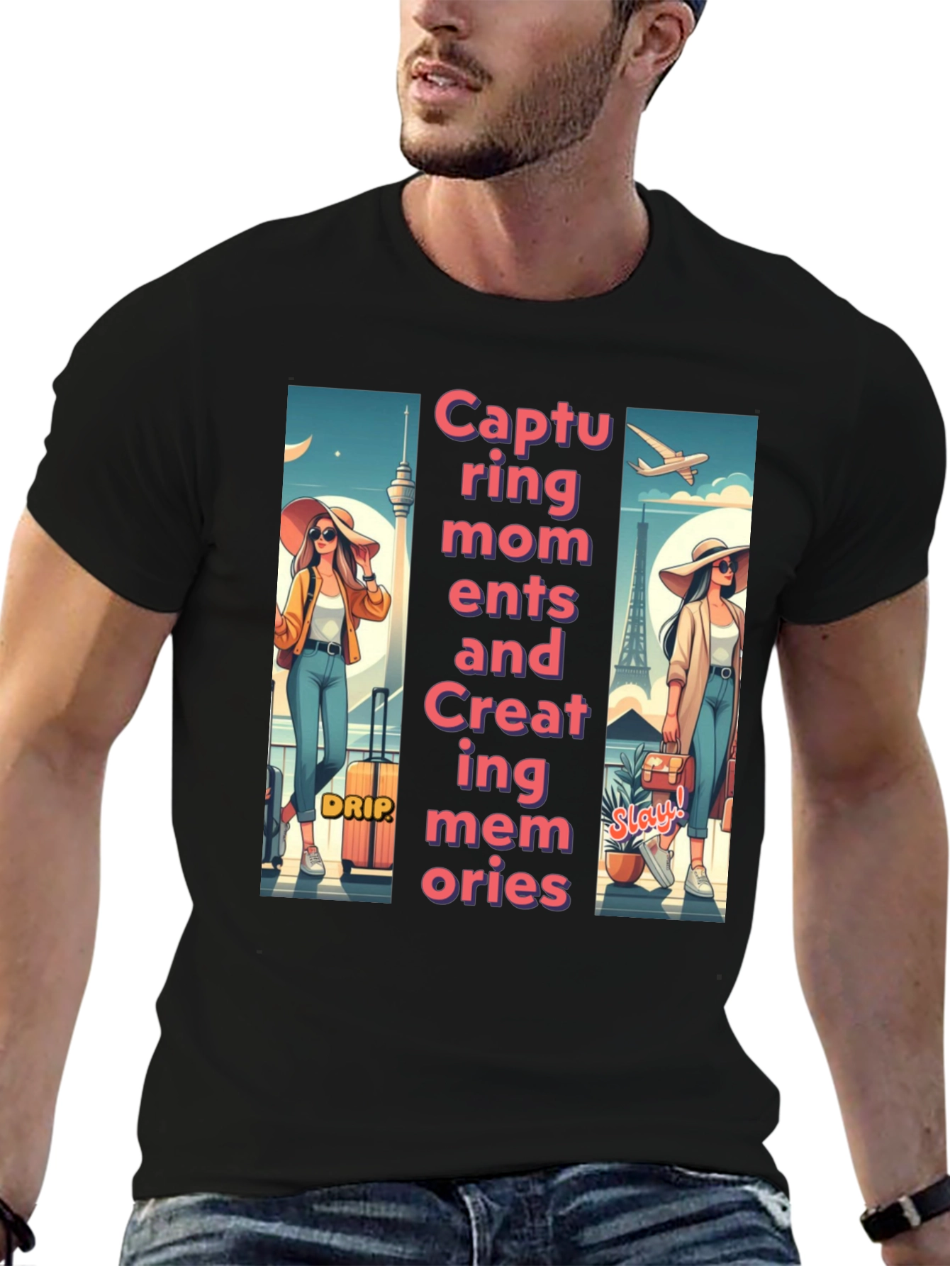 Trendy Travel Tee: Capturing Moments & Creating Memories