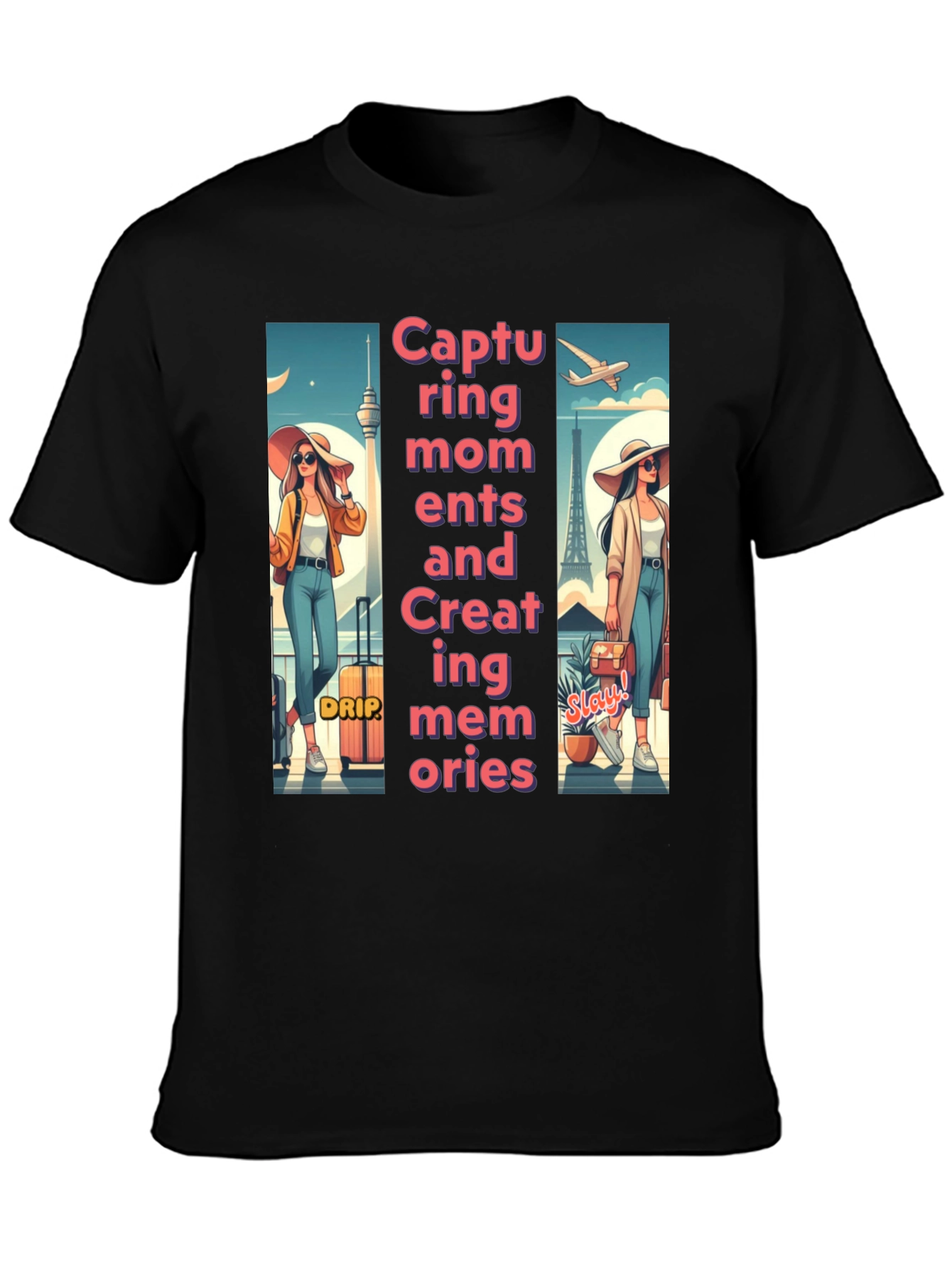 Trendy Travel Tee: Capturing Moments & Creating Memories