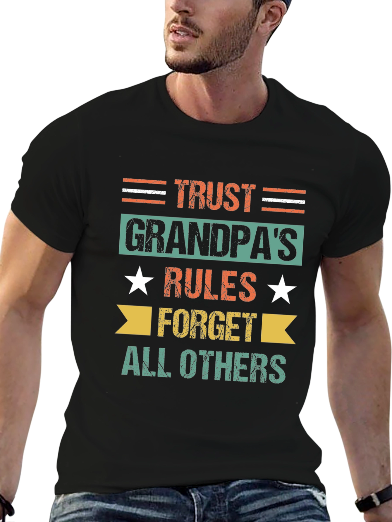 Trust Grandpas Rules T-Shirt - Fun Family Gift