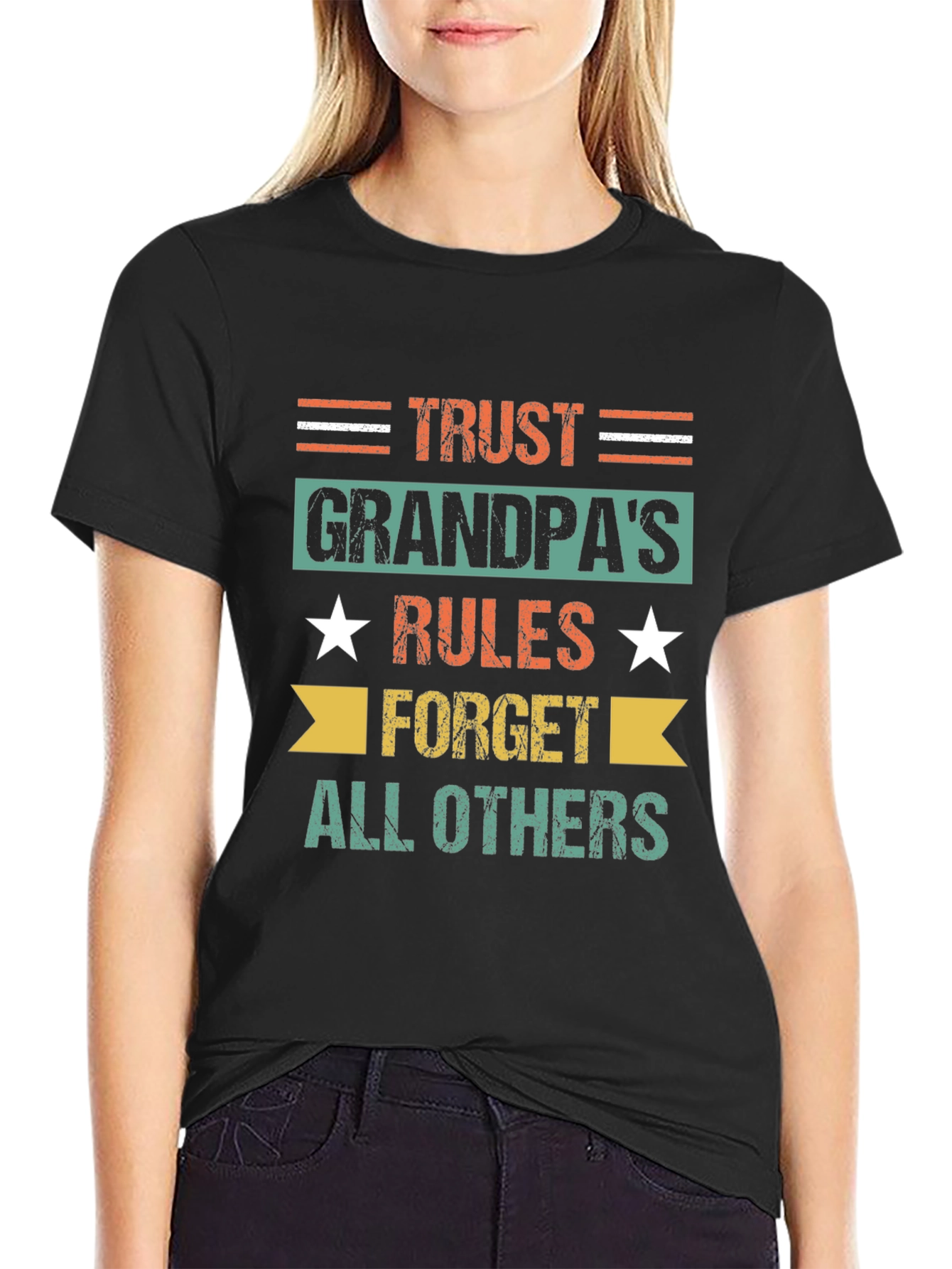 Trust Grandpas Rules T-Shirt - Fun Family Gift