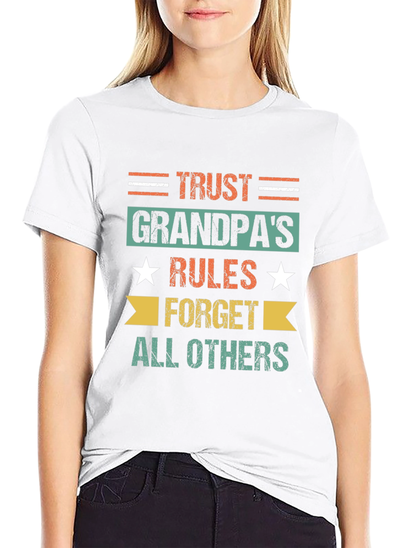 Trust Grandpas Rules T-Shirt - Fun Family Gift