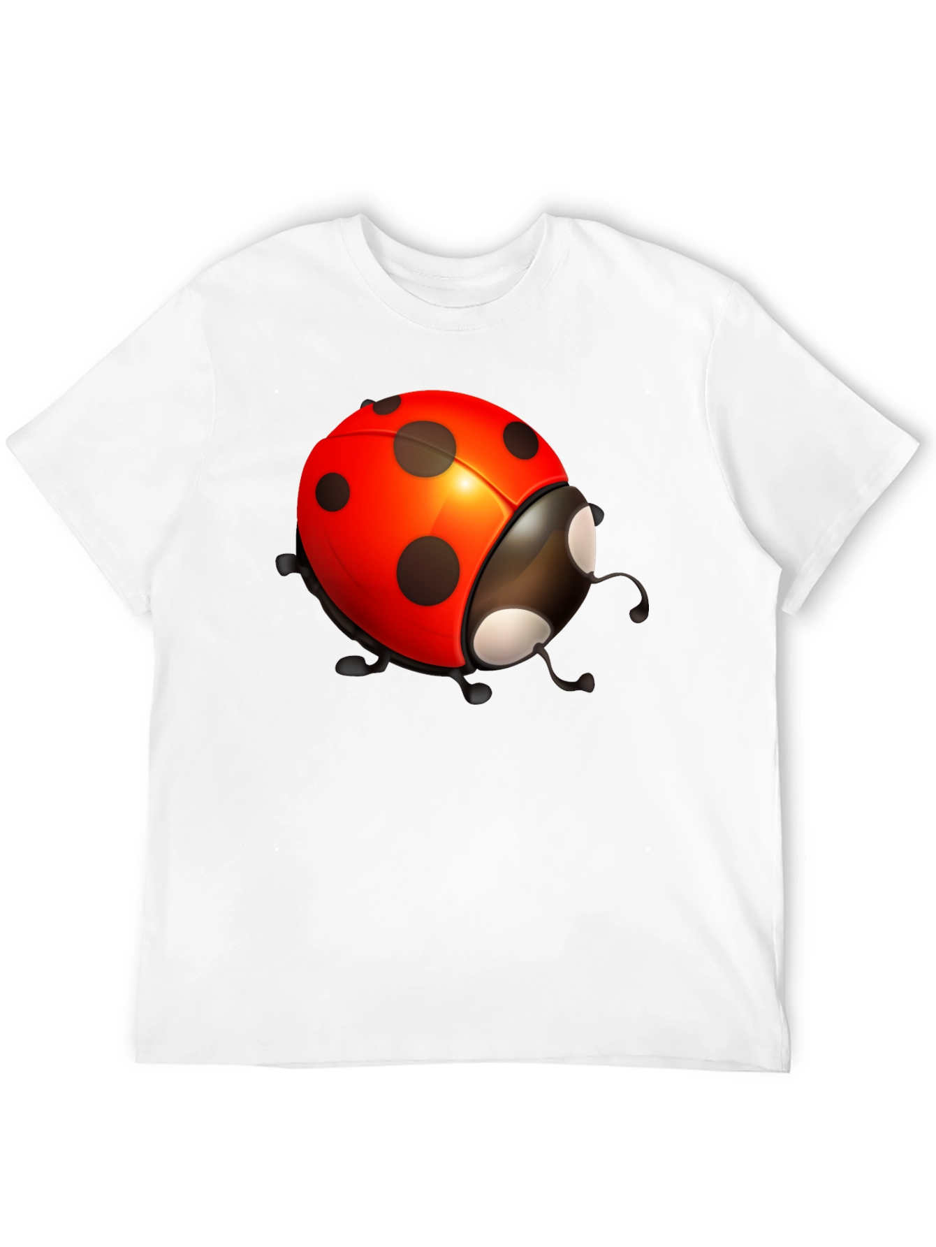 Ladybug Graphic Black T-Shirt - Stylish Bug Tee