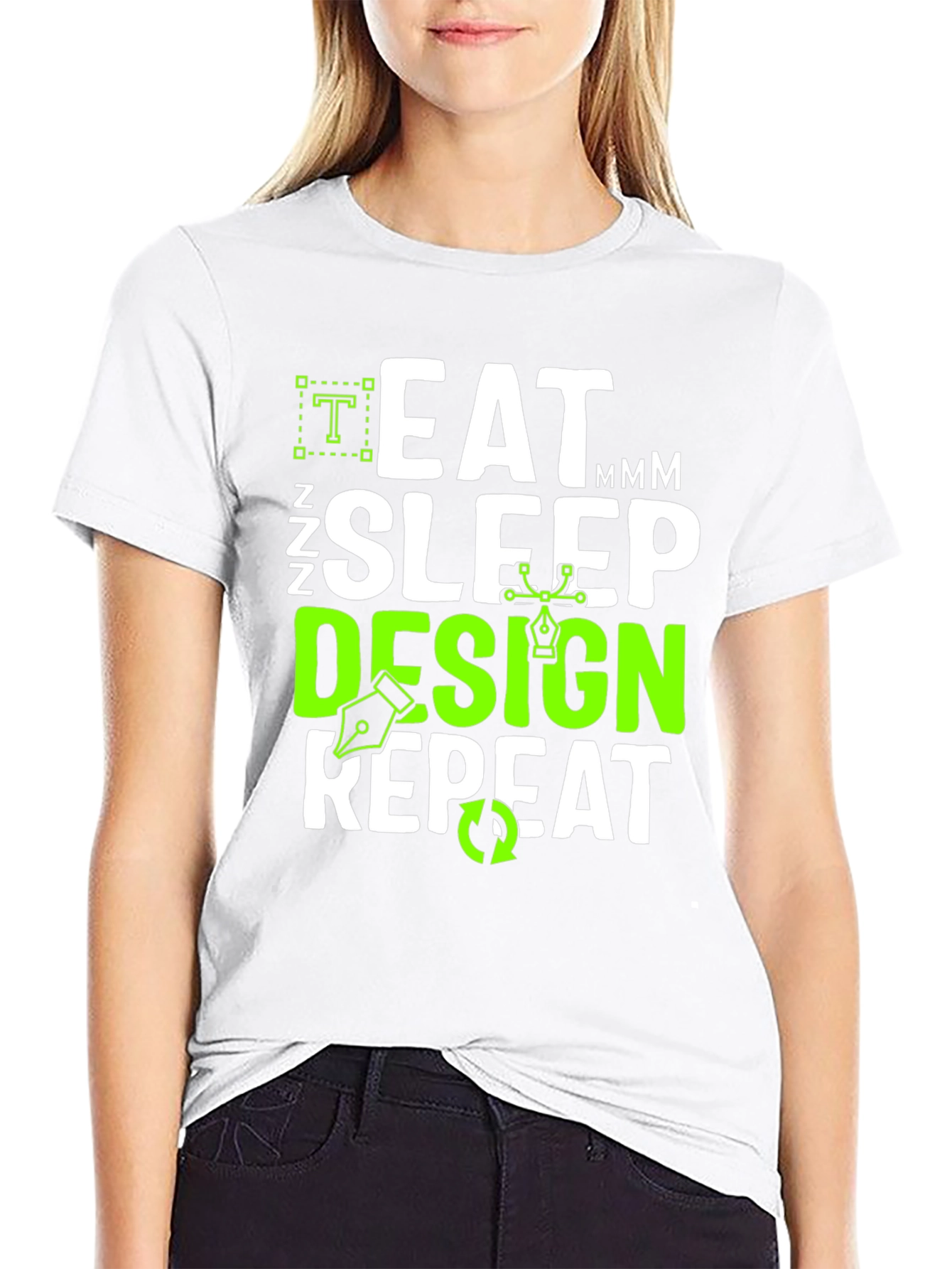 Eat Sleep Design Repeat Graphic Tee