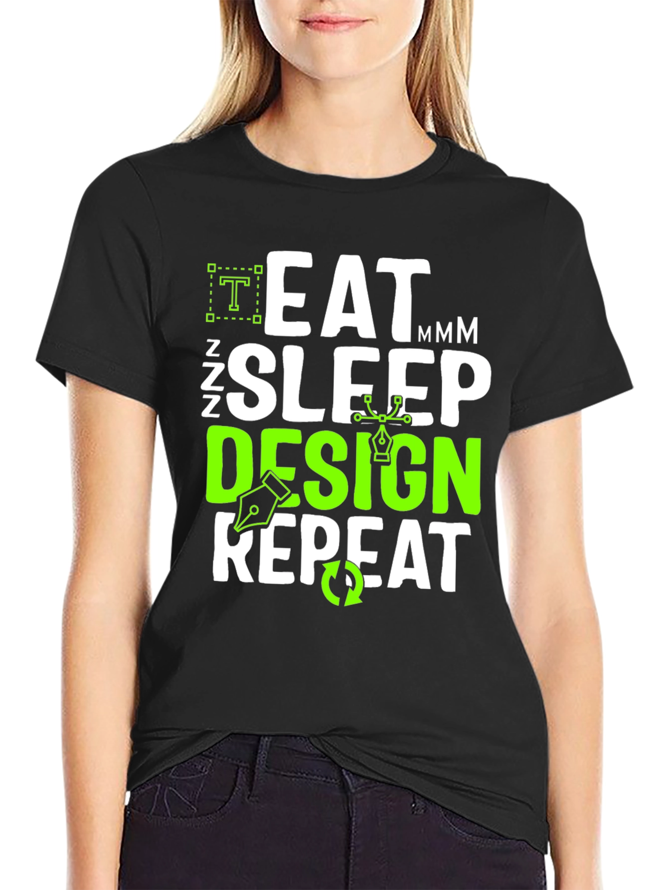 Eat Sleep Design Repeat Graphic Tee