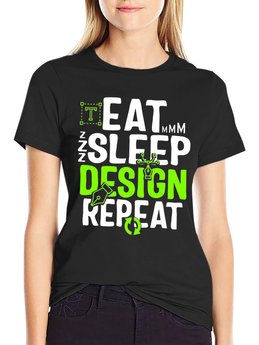Eat Sleep Design Repeat Graphic Tee
