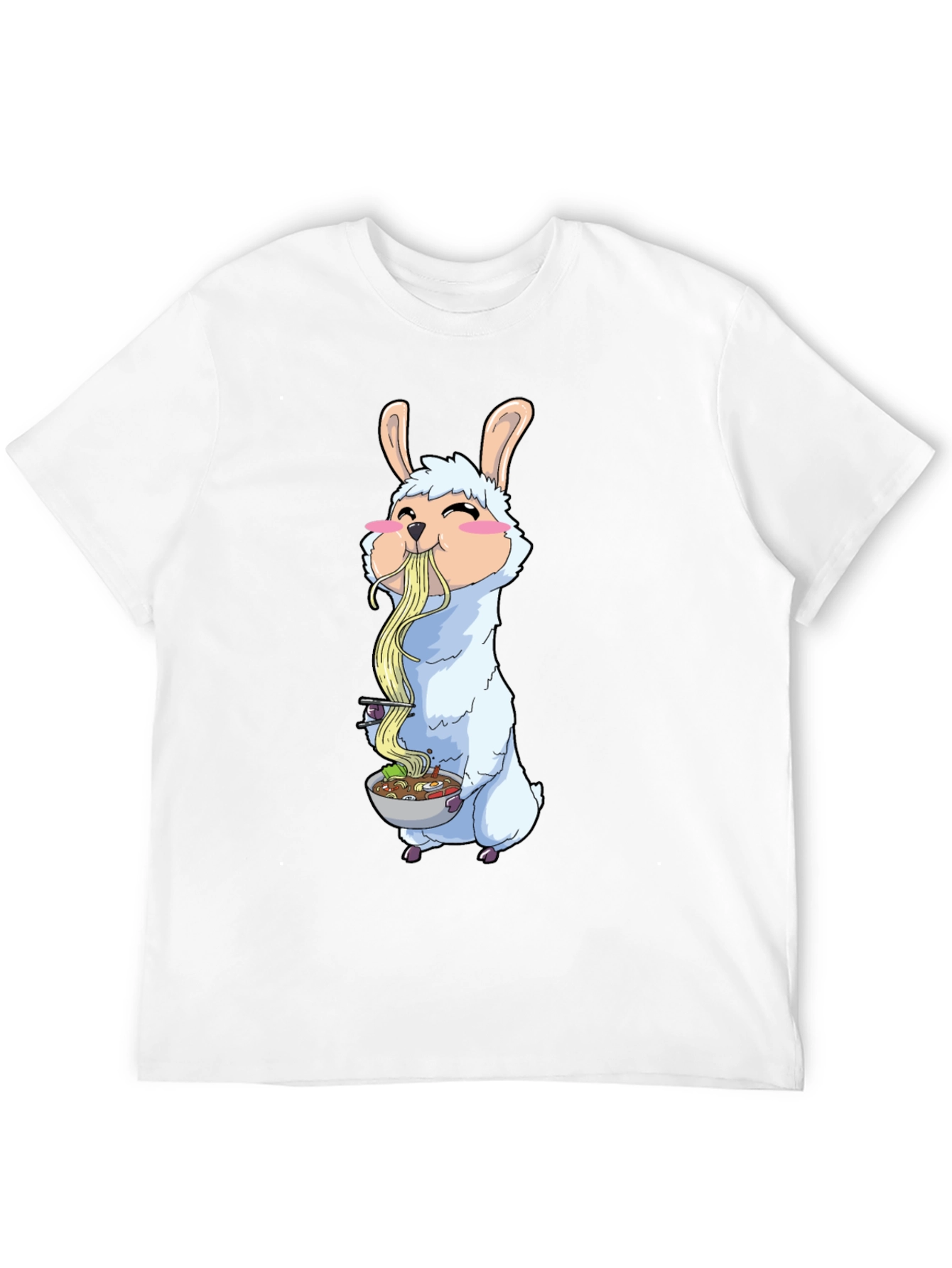Llama Ramen T-Shirt - Cute Anime Style