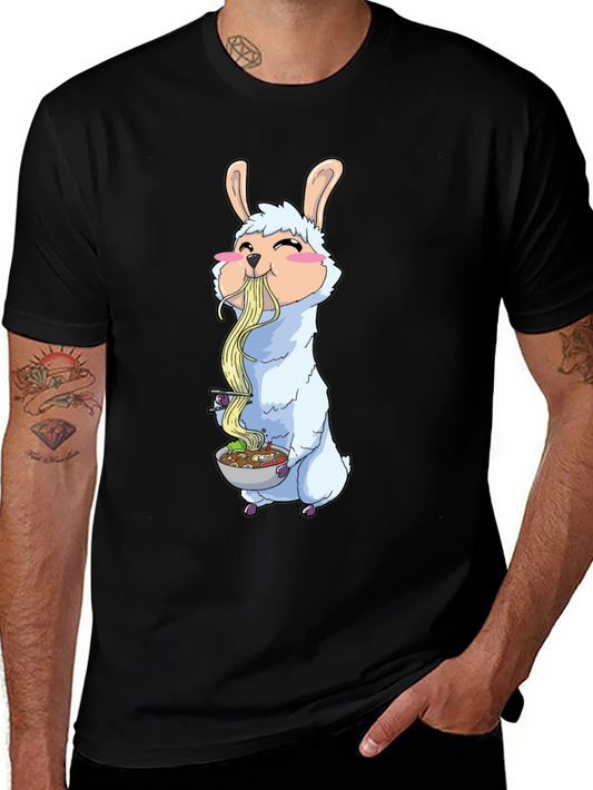 Llama Ramen T-Shirt - Cute Anime Style