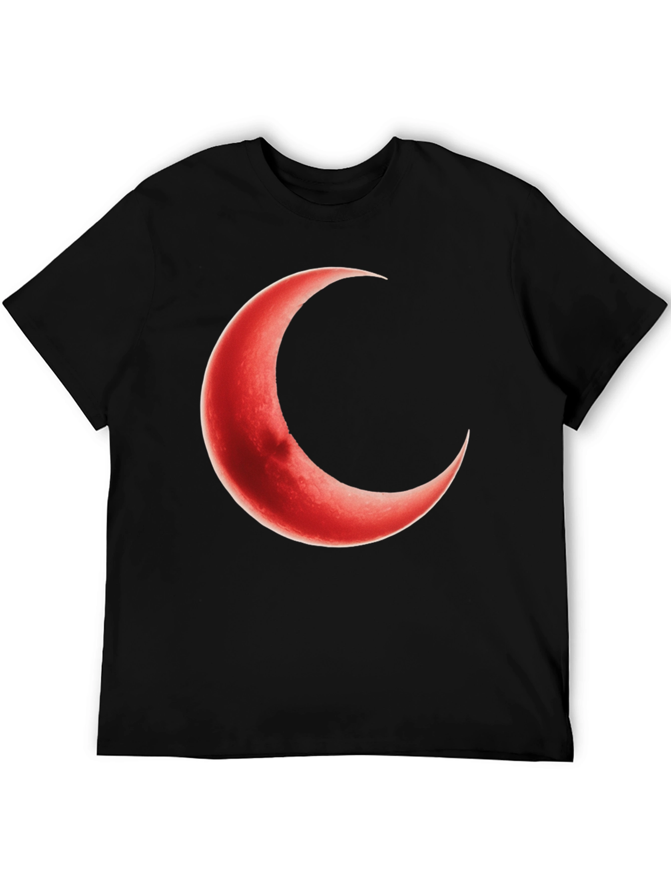 Crescent Moon Graphic Black T-Shirt