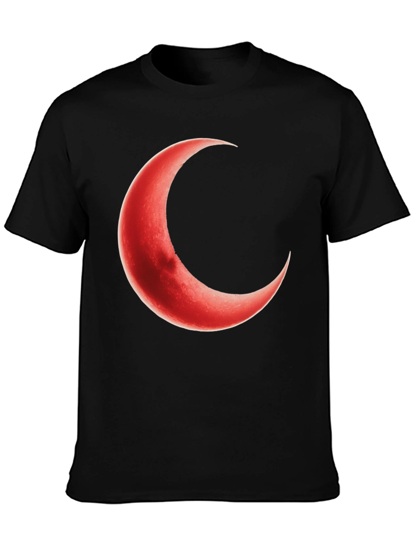 Crescent Moon Graphic Black T-Shirt