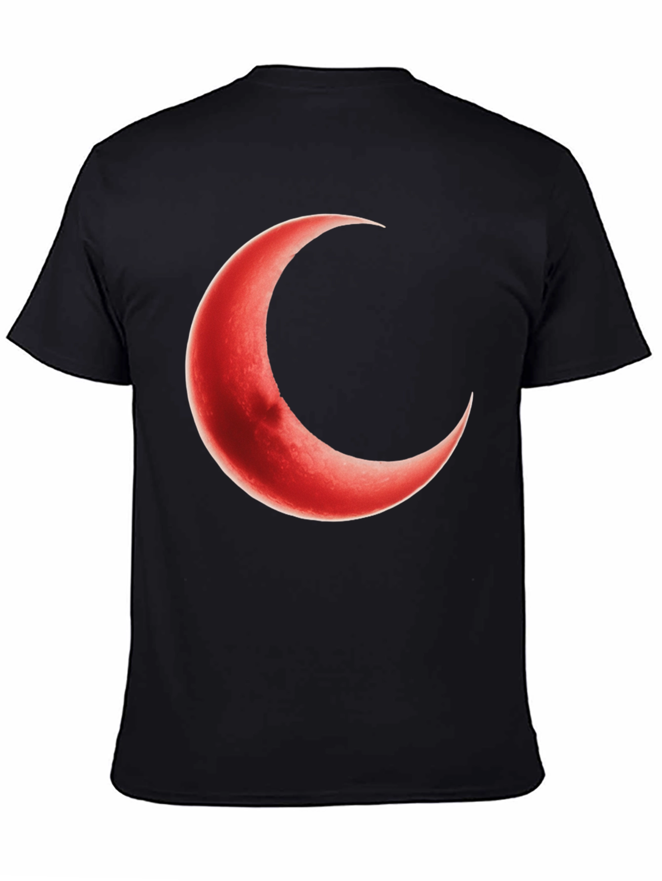 Crescent Moon Graphic Black T-Shirt
