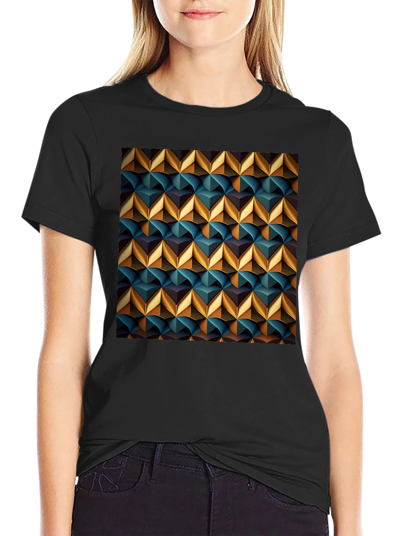Geometric Art T-Shirt - Modern Stylish Design