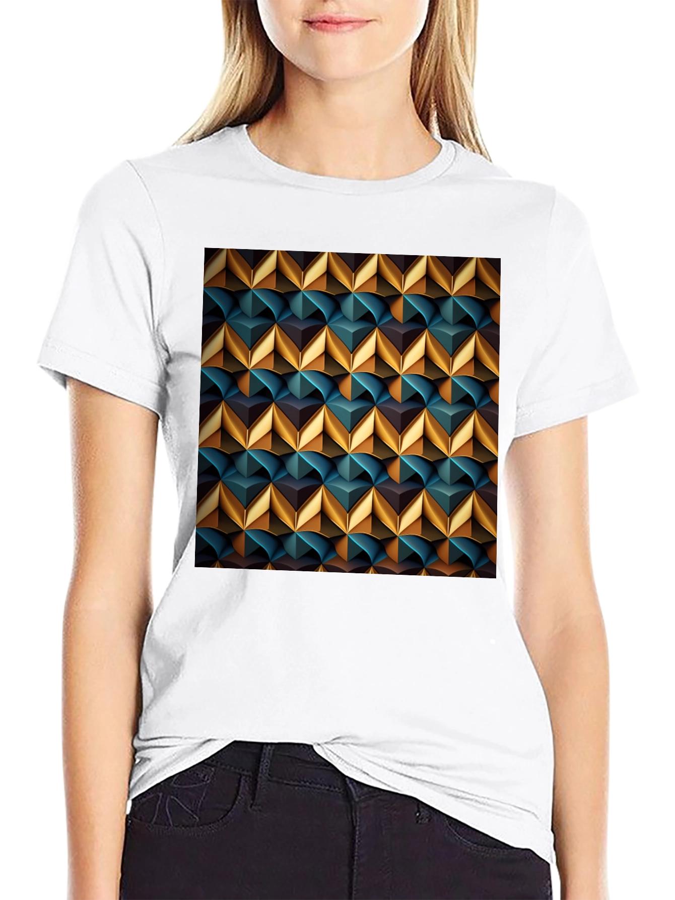 Geometric Art T-Shirt - Modern Stylish Design