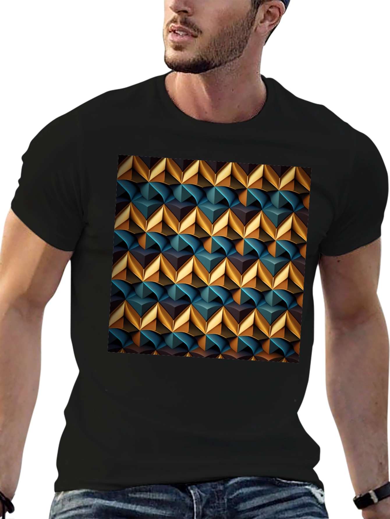 Geometric Art T-Shirt - Modern Stylish Design