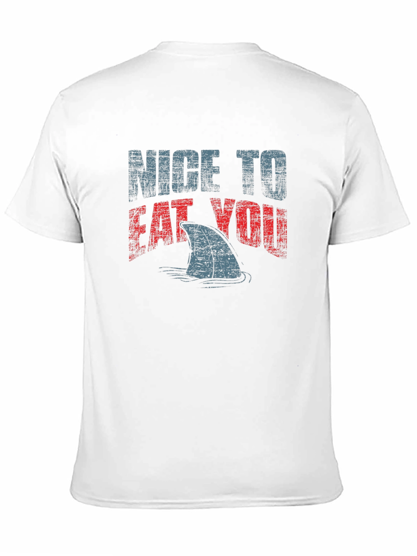 Nice To Eat You Shark Graphic Black T-Shirt