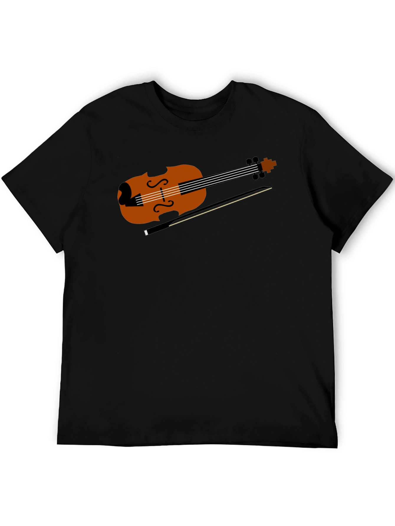 Violin Graphic Tee - Musical Instrument Shirt