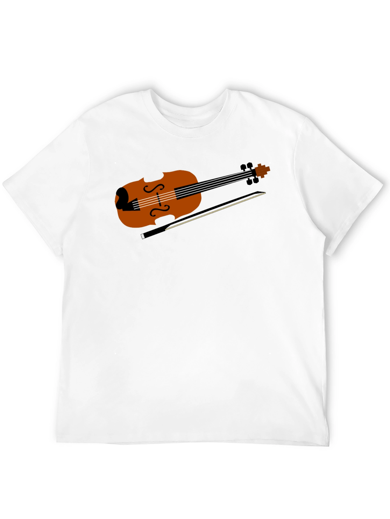 Violin Graphic Tee - Musical Instrument Shirt