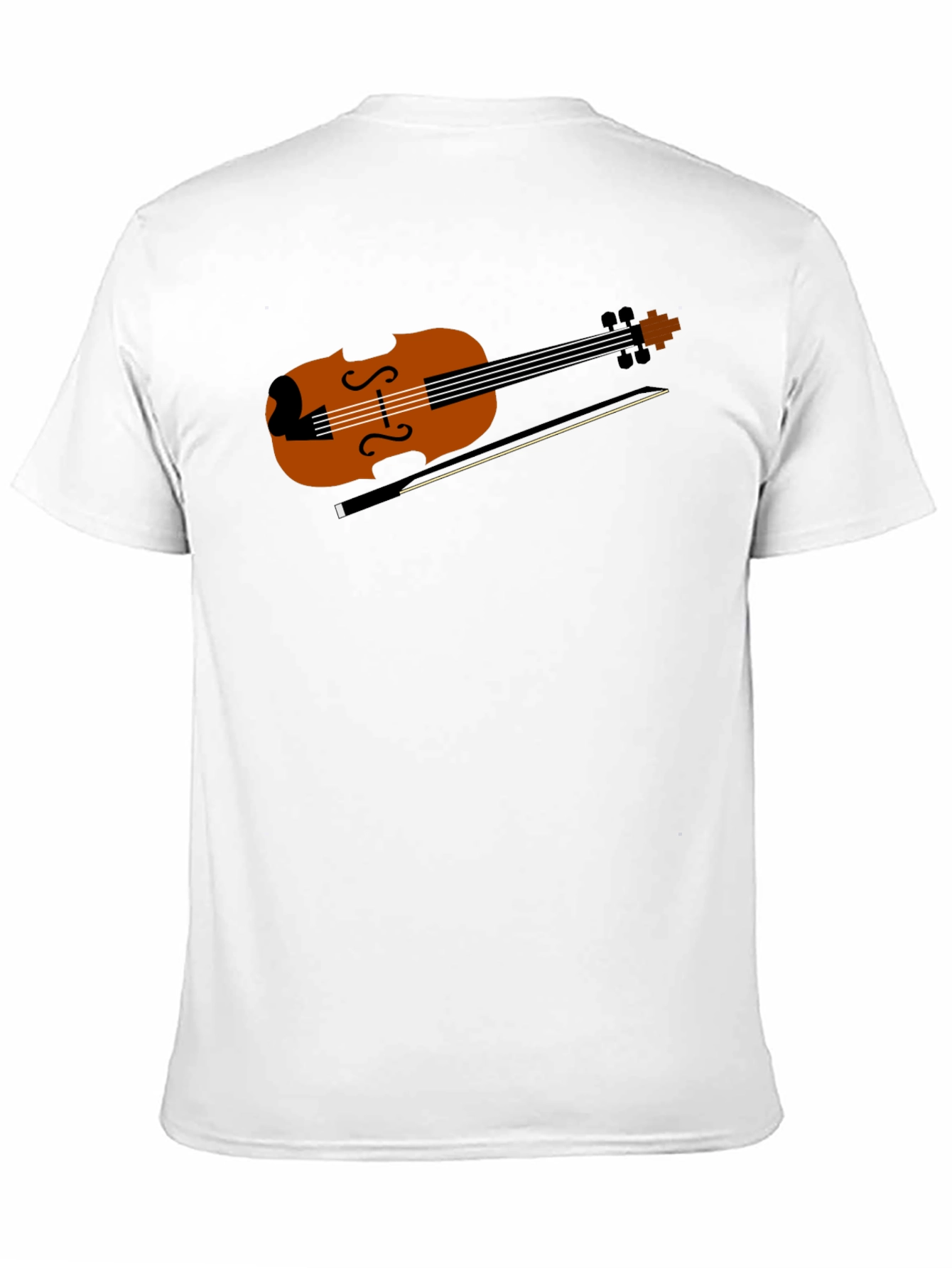 Violin Graphic Tee - Musical Instrument Shirt