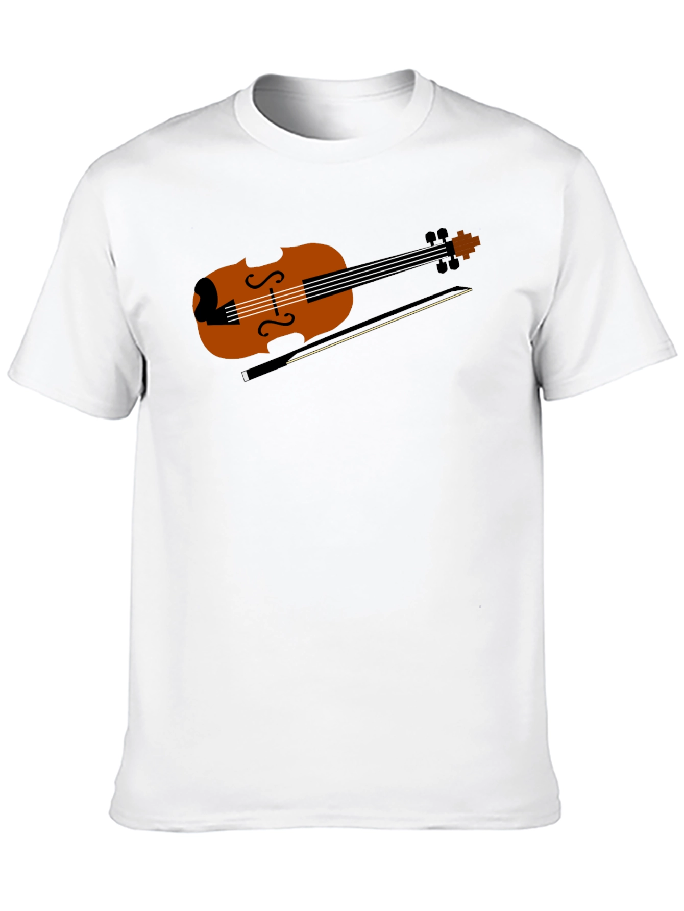 Violin Graphic Tee - Musical Instrument Shirt