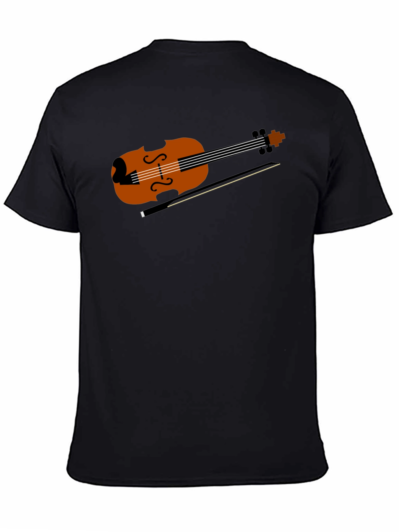 Violin Graphic Tee - Musical Instrument Shirt