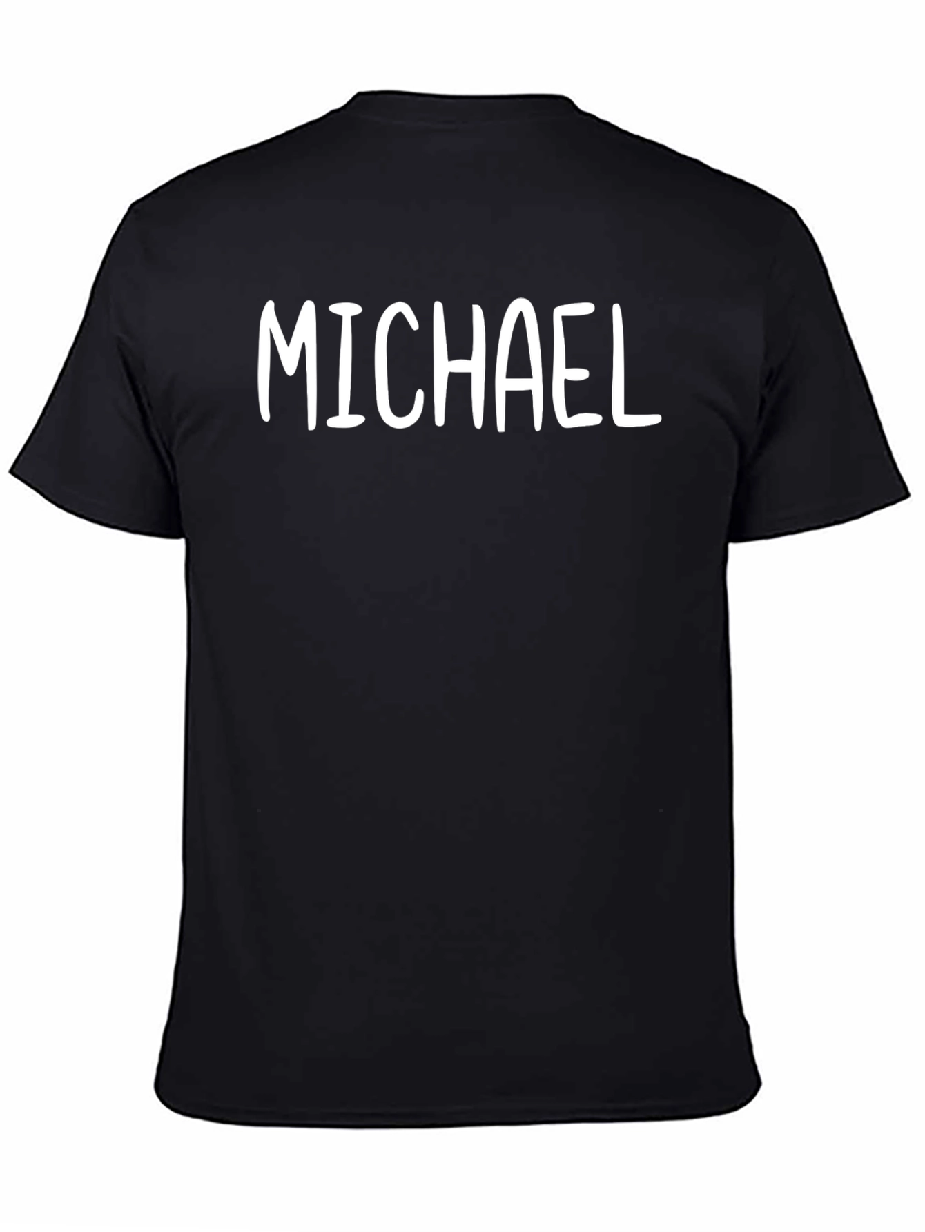 Michael Personalized Black T-Shirt