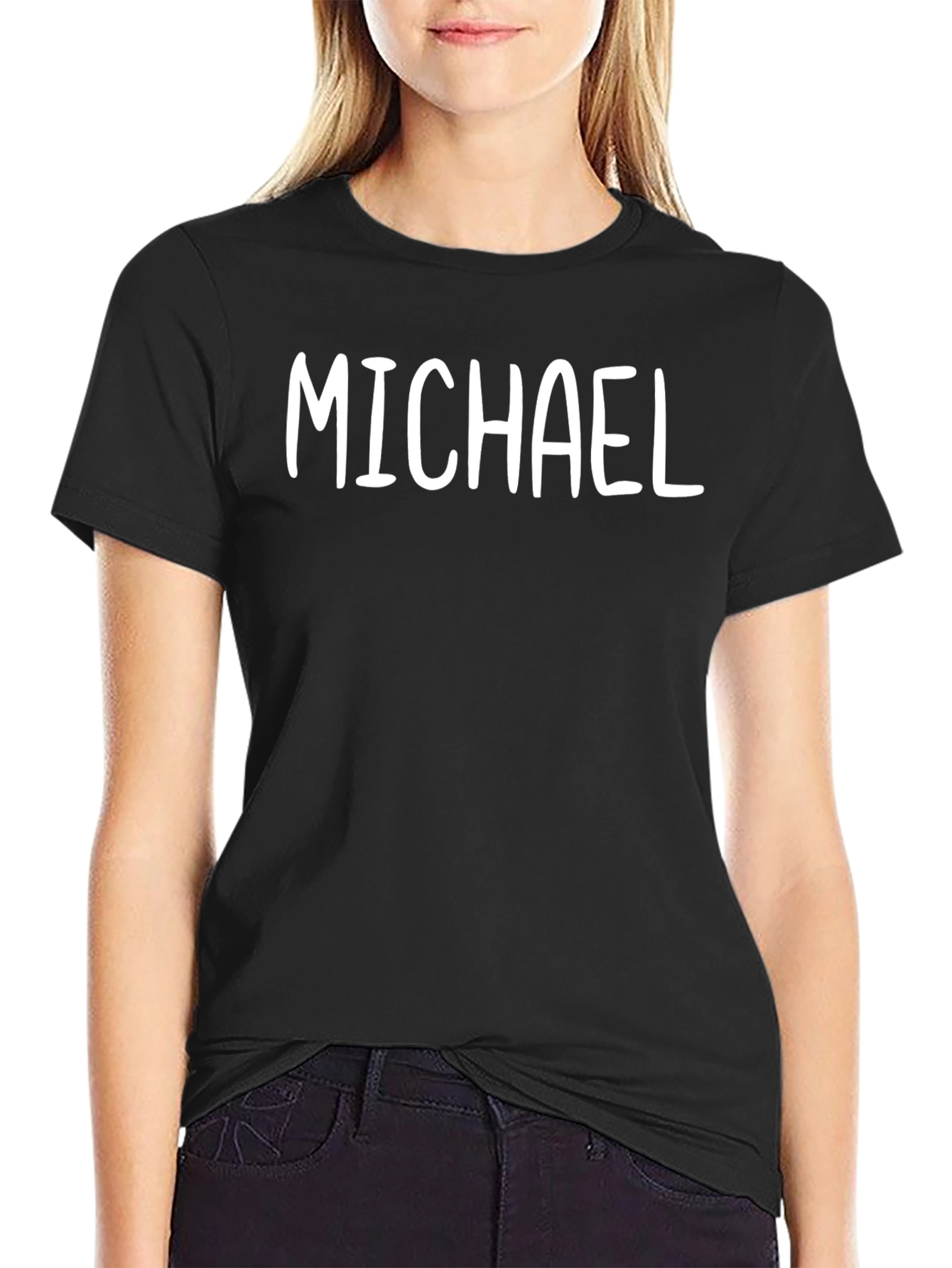 Michael Personalized Black T-Shirt