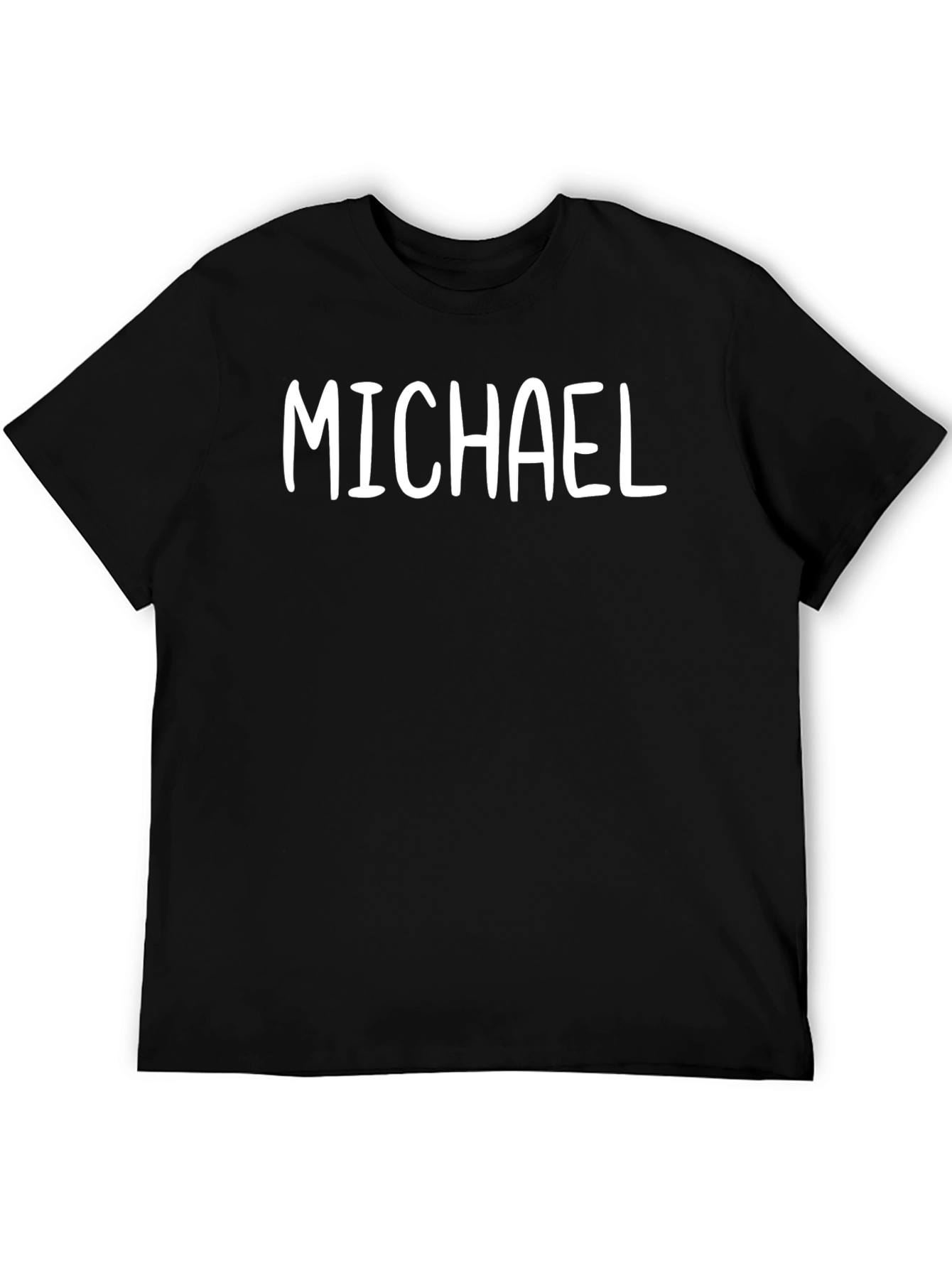 Michael Personalized Black T-Shirt