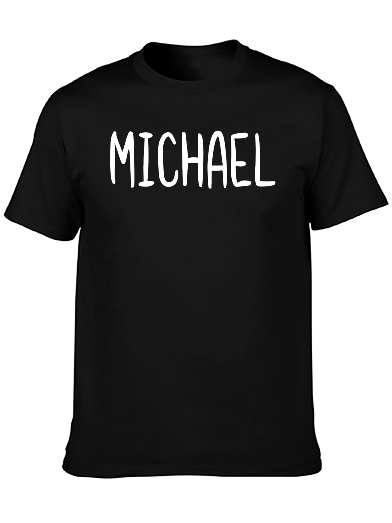Michael Personalized Black T-Shirt