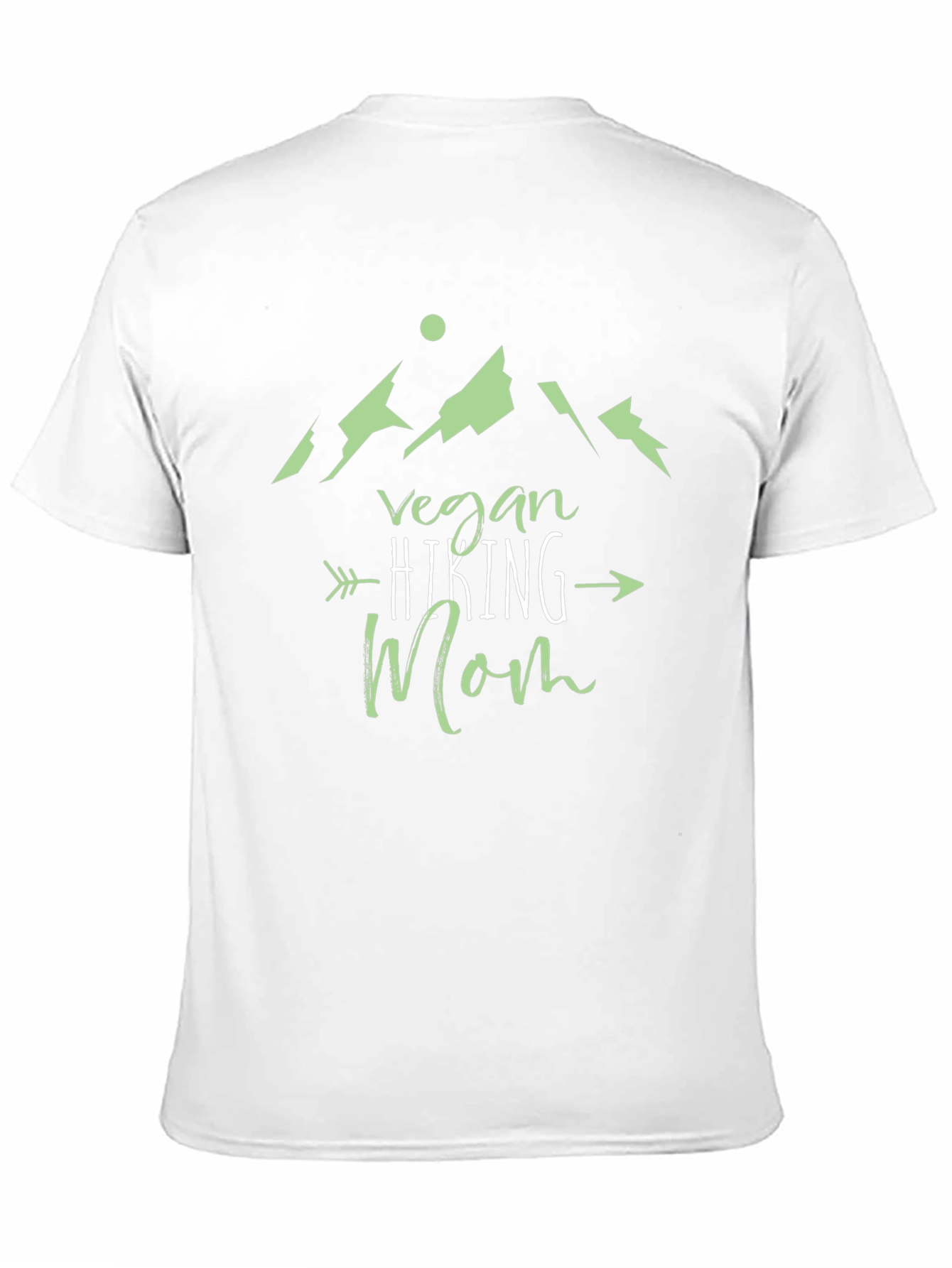 Vegan Hiking Mom T-Shirt - Black