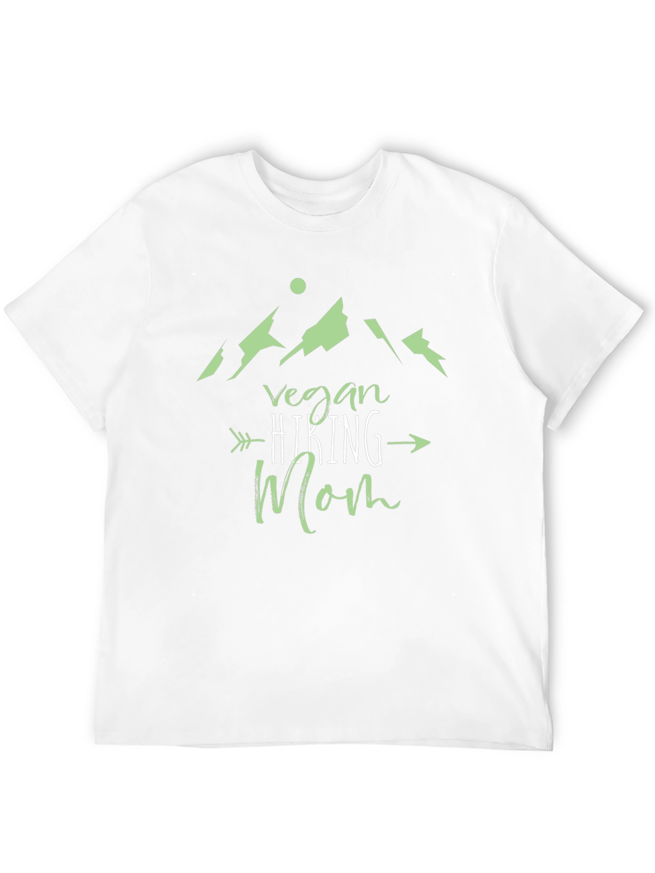 Vegan Hiking Mom T-Shirt - Black