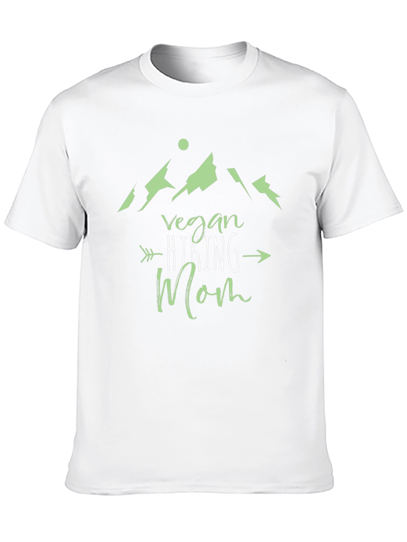 Vegan Hiking Mom T-Shirt - Black