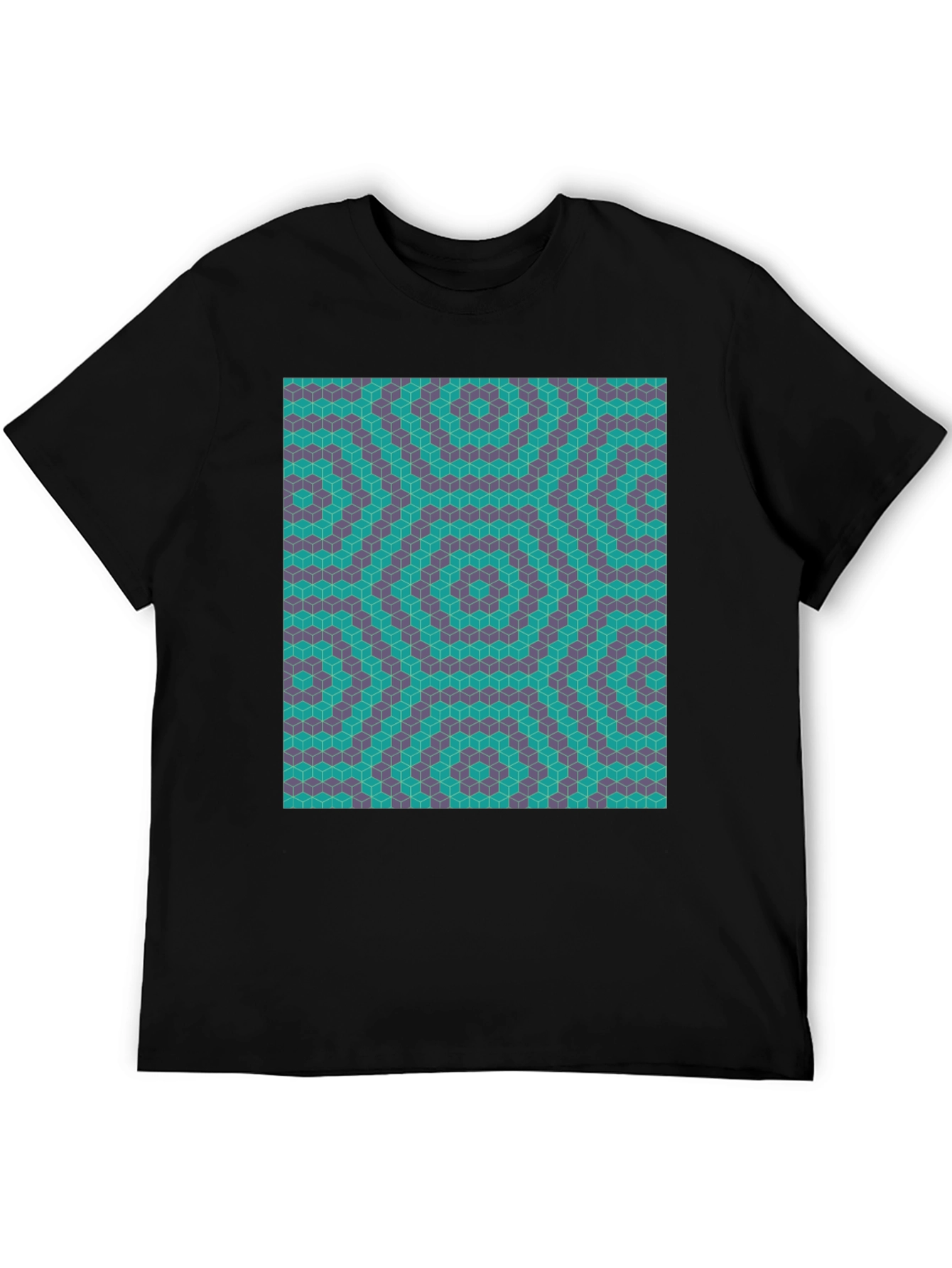 Geometric Illusion T-Shirt - Modern Art Tee