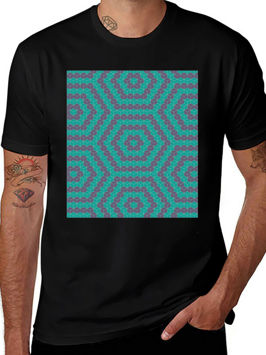 Geometric Illusion T-Shirt - Modern Art Tee
