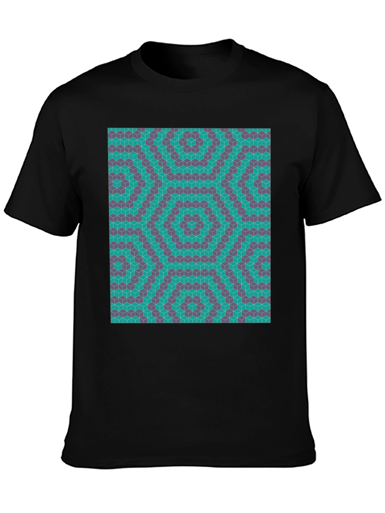 Geometric Illusion T-Shirt - Modern Art Tee