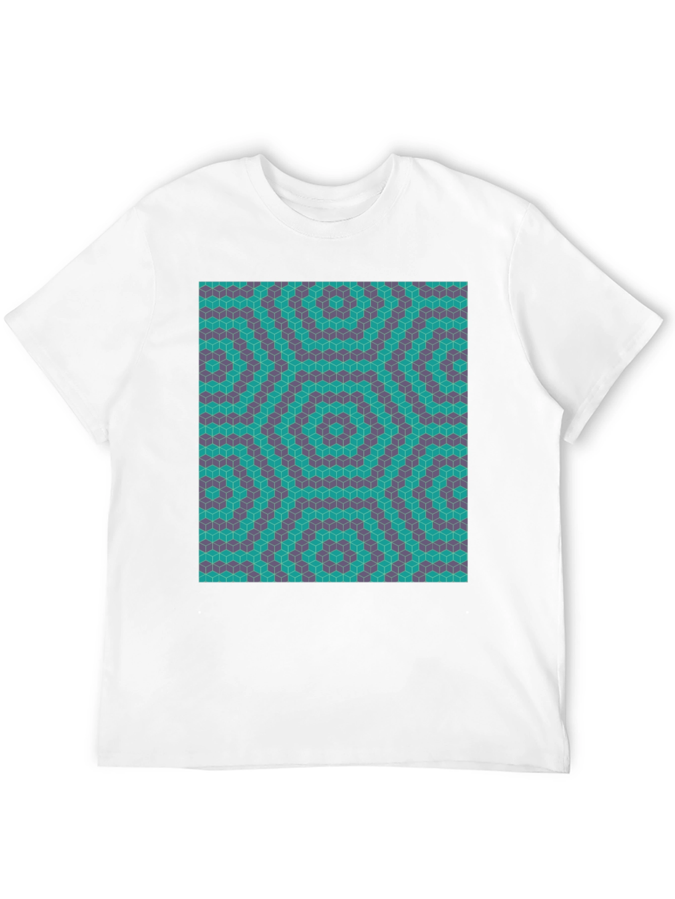 Geometric Illusion T-Shirt - Modern Art Tee